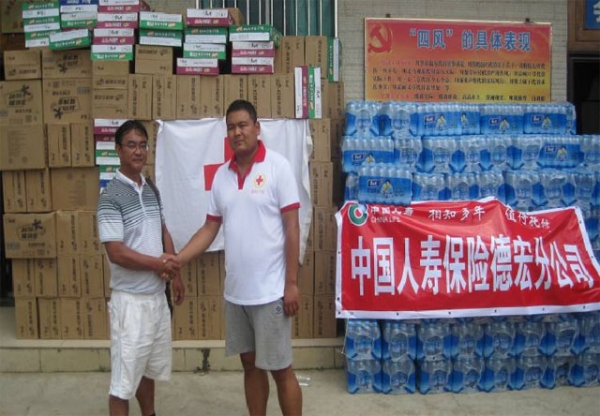 中国人寿保险德宏分公司向盈江地震灾区捐赠3万元物资1.jpg