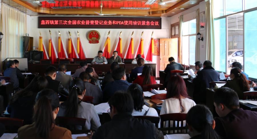 1盏西镇星夜兼程打好农业普查攻坚战