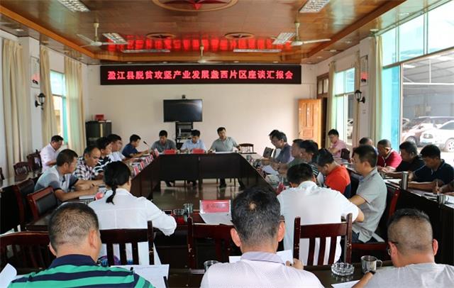 研究产业发展计划 精准实施产业扶贫——盈江县脱贫攻坚产业发展盏西片区座谈会顺利召开
