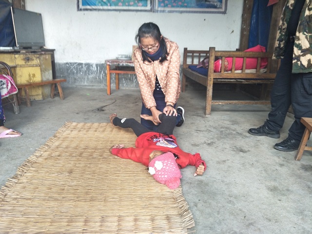 盈江县特殊教育学校开展送教上门活动1