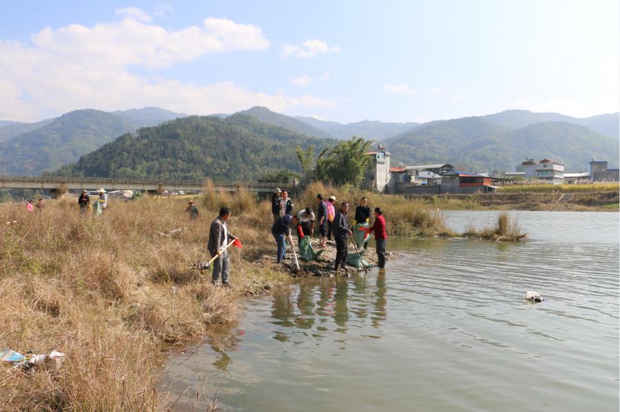 盏西镇组织开展“河长清河行动”2
