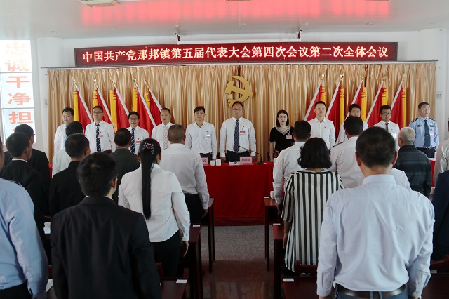 谋划全局 引领跨越——中国共产党那邦镇第五届代表大会第四次会议胜利召开