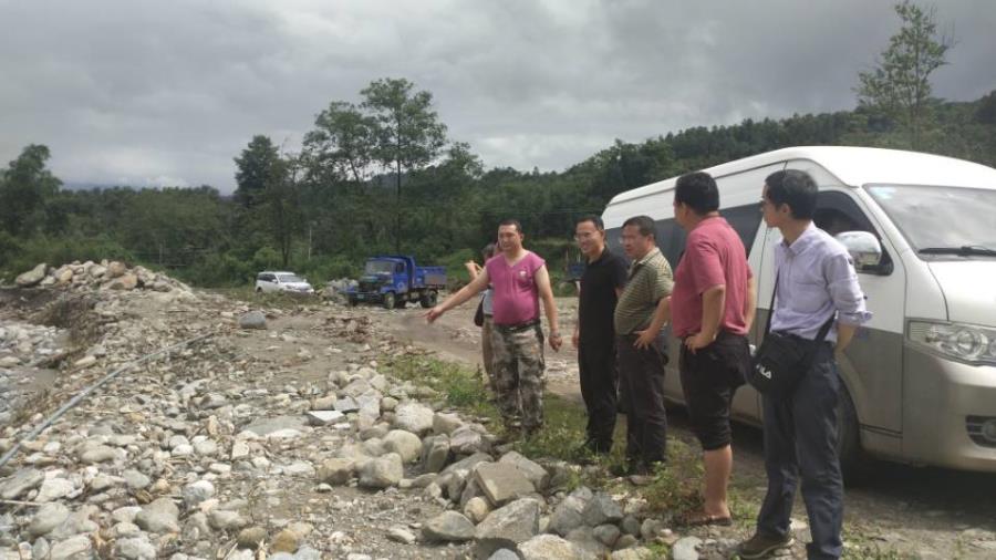 查看木乃河水厂山洪灾害点