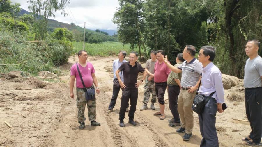 查看平原镇陇中村曹木亮附近滑坡点